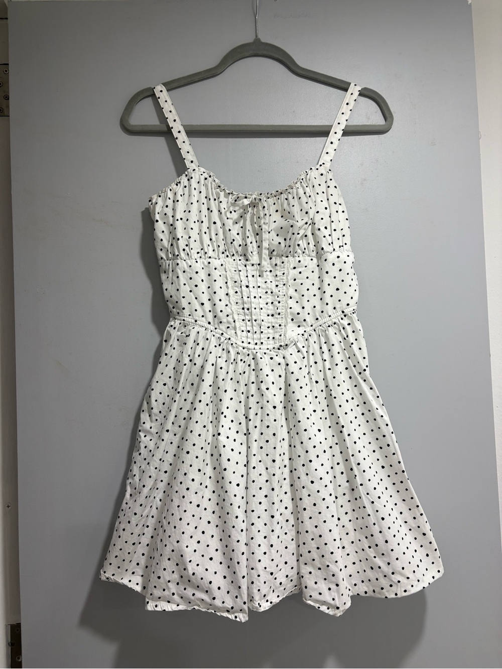 Polka Dot White Sundress